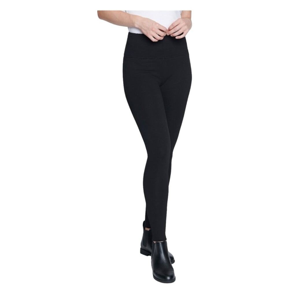 Seven7 Women’s Pull-on Active Performance Sculpted Leggings Black, size M